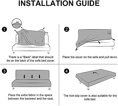 Armless Futon Slipcovers