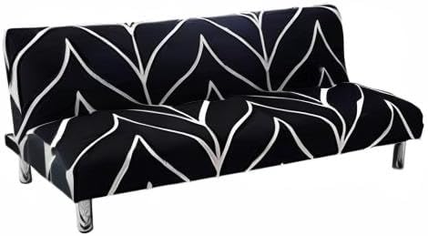 Linen Blue Armless Sofa Bed Cover