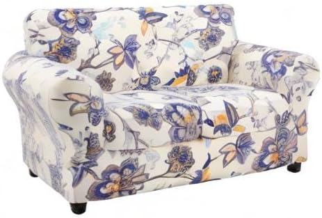 hyha Couch Covers, Chair/Sofa Covers, Floral Pattern, Stretch, Printed, 2 Pieces, Armchair Slipcover, Separate Couch Cushion Slipcover, Furniture Protector for Dogs(Armchair, Paisley Floral)