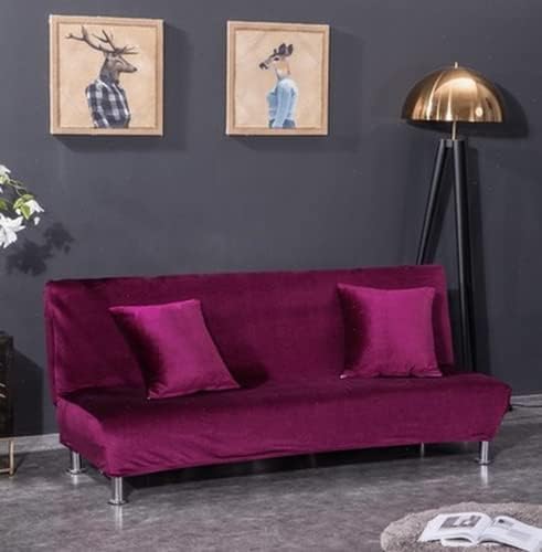 Velvet Armless Futon Slipcover