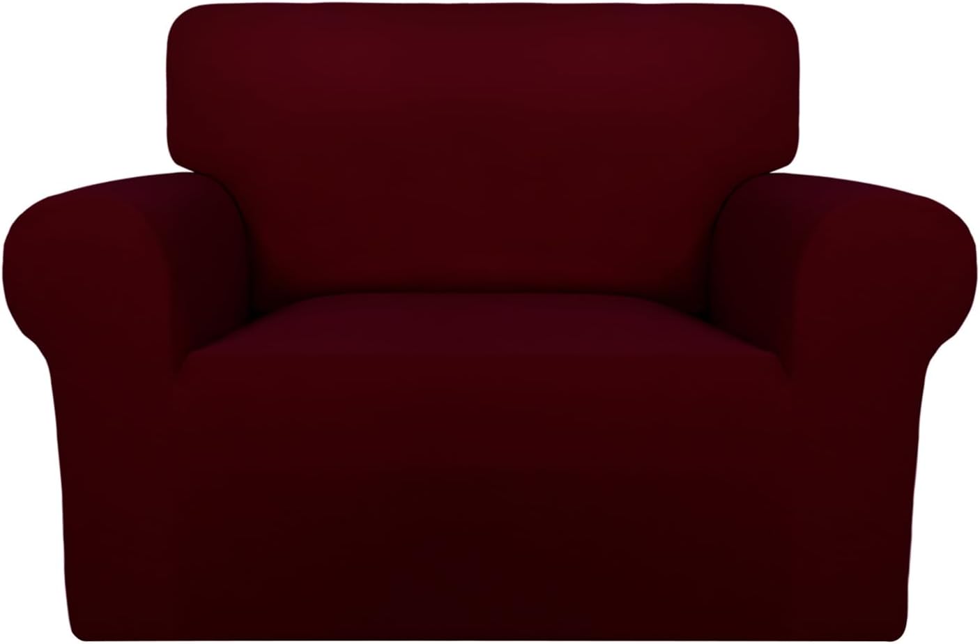 PureFit Super Stretch Chair Sofa Slipcover – Spandex Non Slip Soft Couch Sofa Cover, Washable Furniture Protector with Non Skid Foam and Elastic Bottom for Kids, Pets （Chair, Dark Gray）