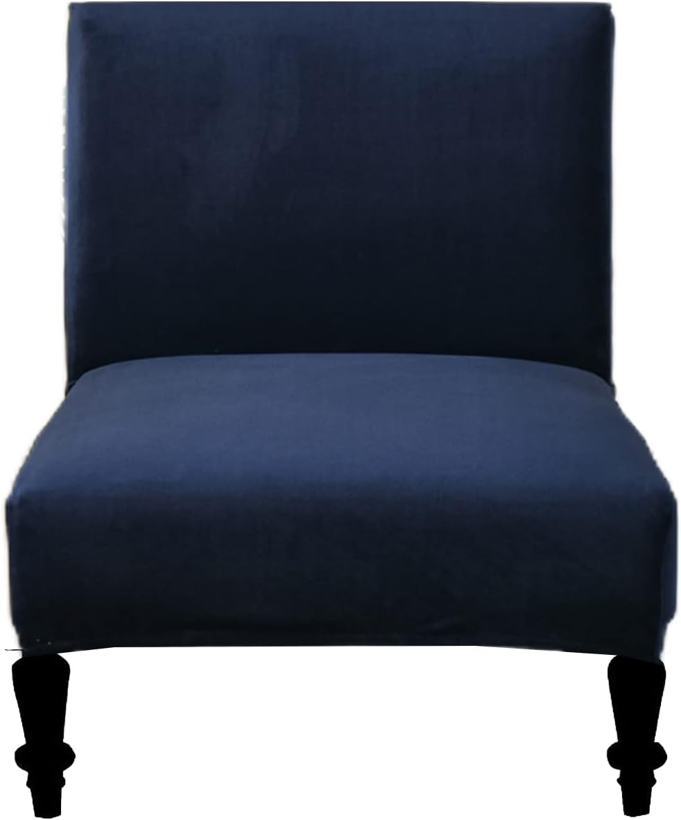 Eco-Ancheng Armless Chair Slipcover Removable Armless Accent Chairs Covers Washable Armless Slipper Chair Slipcover Printed Armless Chair Furniture Protector Covers for Living Dining Room Hotel