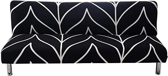 Linen Blue Armless Sofa Bed Cover