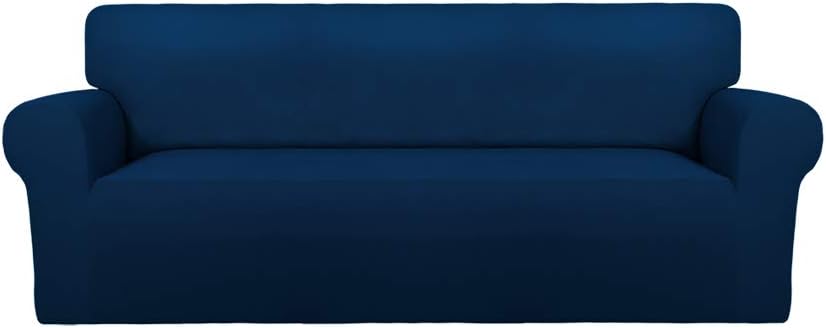 PureFit Super Stretch Chair Sofa Slipcover – Spandex Non Slip Soft Couch Sofa Cover, Washable Furniture Protector with Non Skid Foam and Elastic Bottom for Kids, Pets （Chair, Dark Gray）