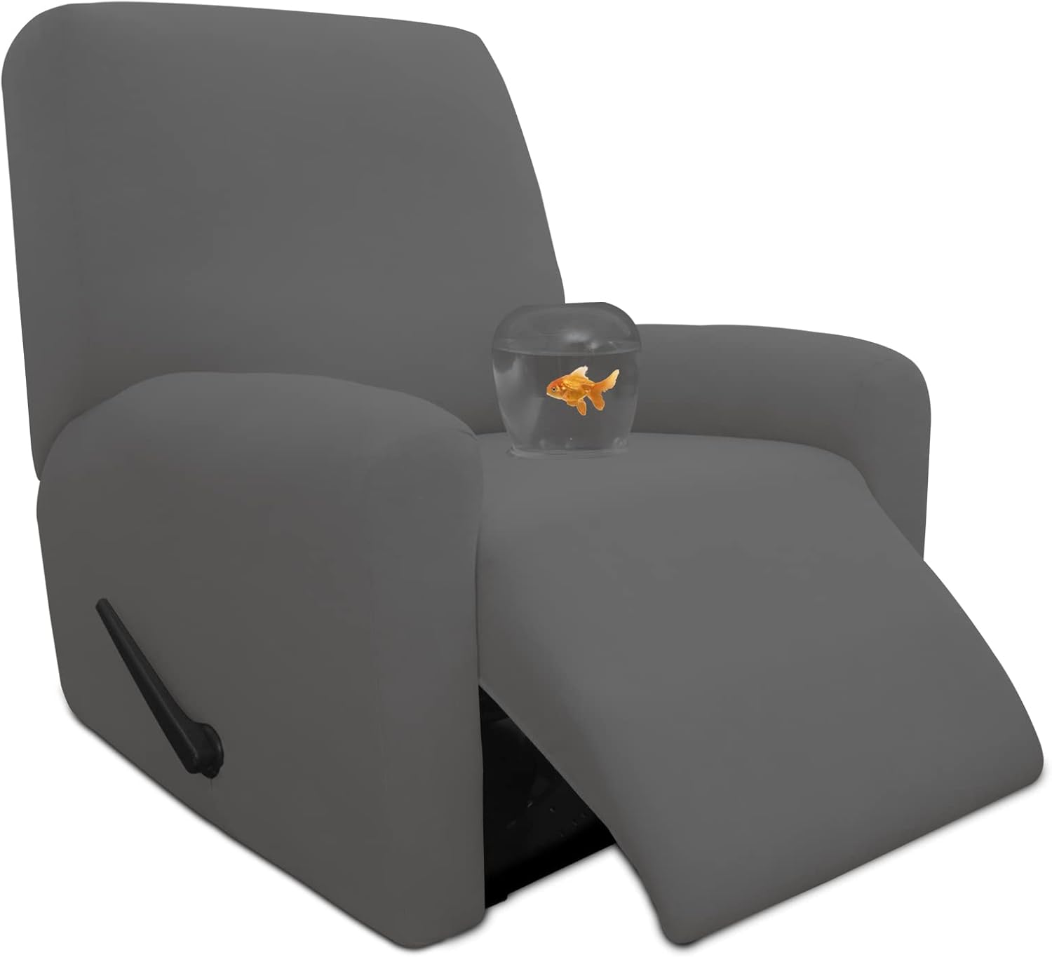 Easy-Going 100% Dual Waterproof 2 Pieces Chair Cover Stretch Soft Couch Cover for Dogs, Sofa Slipcover for 1 Separate Cushion Couch Leakproof Furniture Protector for Kids, Pets Grayish Green