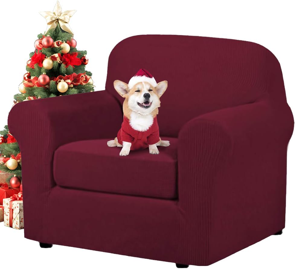 4 Piece Stretch Couch Covers for 3 Cushion Couch Sofa