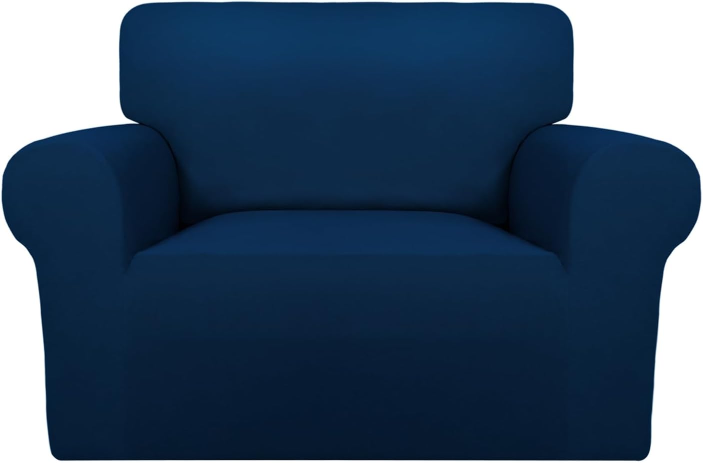 PureFit Super Stretch Chair Sofa Slipcover – Spandex Non Slip Soft Couch Sofa Cover, Washable Furniture Protector with Non Skid Foam and Elastic Bottom for Kids, Pets （Chair, Dark Gray）