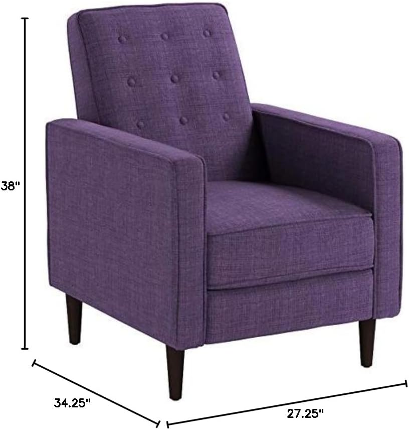 Modern Fabric Recliners, 2-Pcs Set