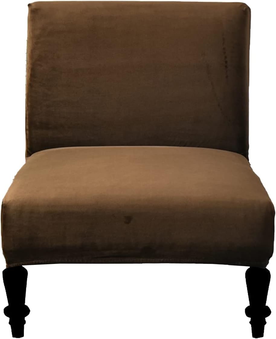 Eco-Ancheng Armless Chair Slipcover Removable Armless Accent Chairs Covers Washable Armless Slipper Chair Slipcover Printed Armless Chair Furniture Protector Covers for Living Dining Room Hotel