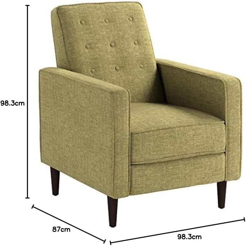 Modern Fabric Recliners, 2-Pcs Set