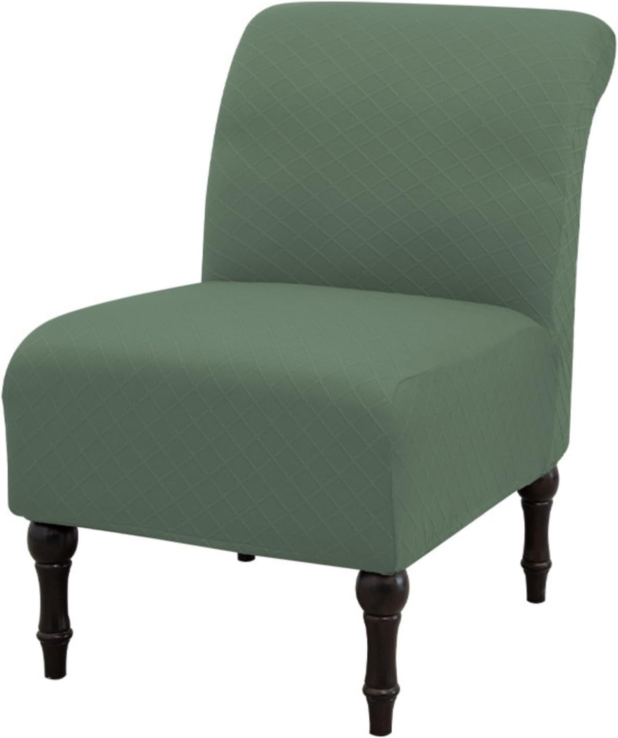 Eco-Ancheng Armless Chair Slipcover Removable Armless Accent Chairs Covers Washable Armless Slipper Chair Slipcover Printed Armless Chair Furniture Protector Covers for Living Dining Room Hotel