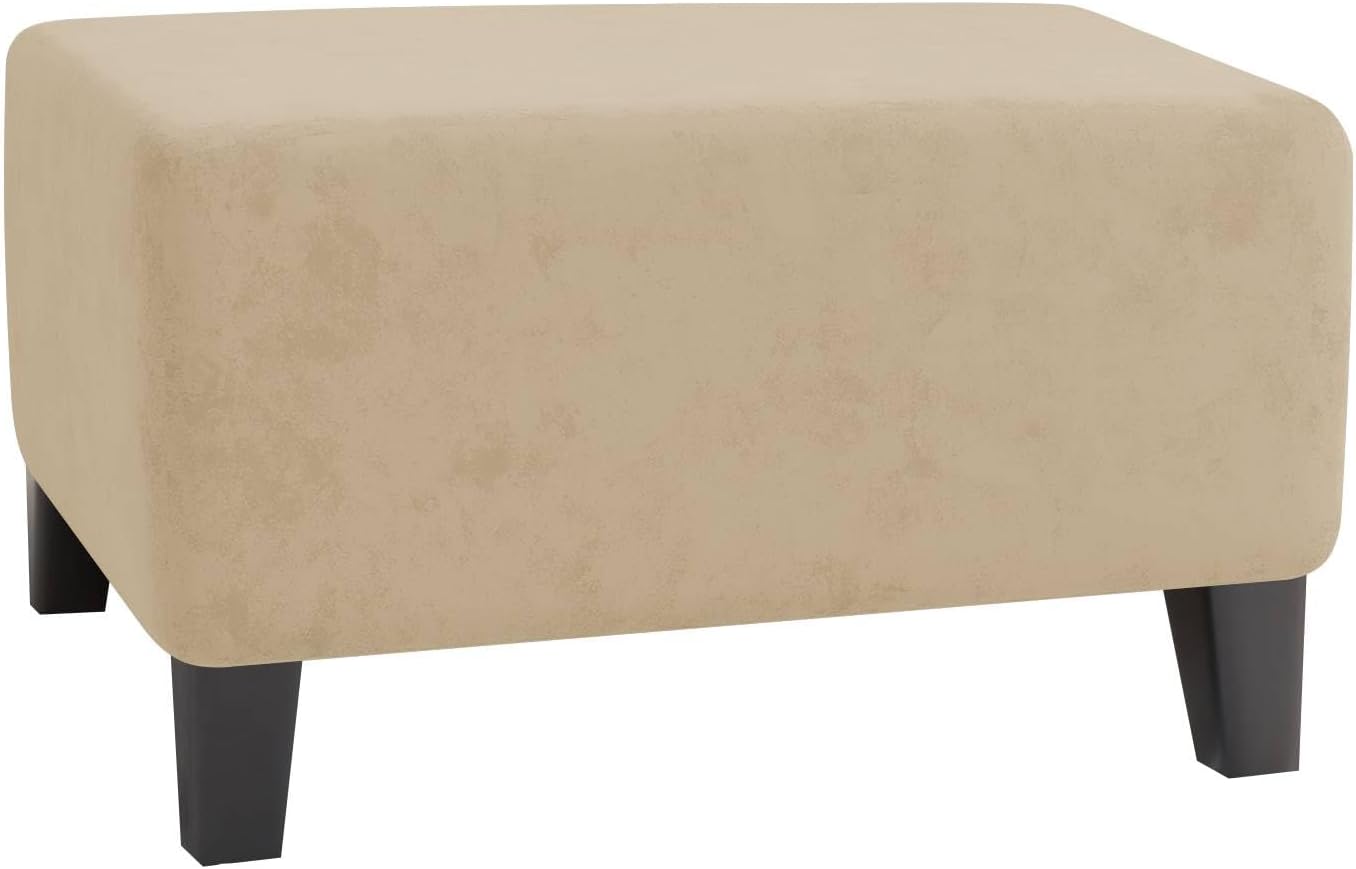 Velvet Ottoman Cover Rectangular