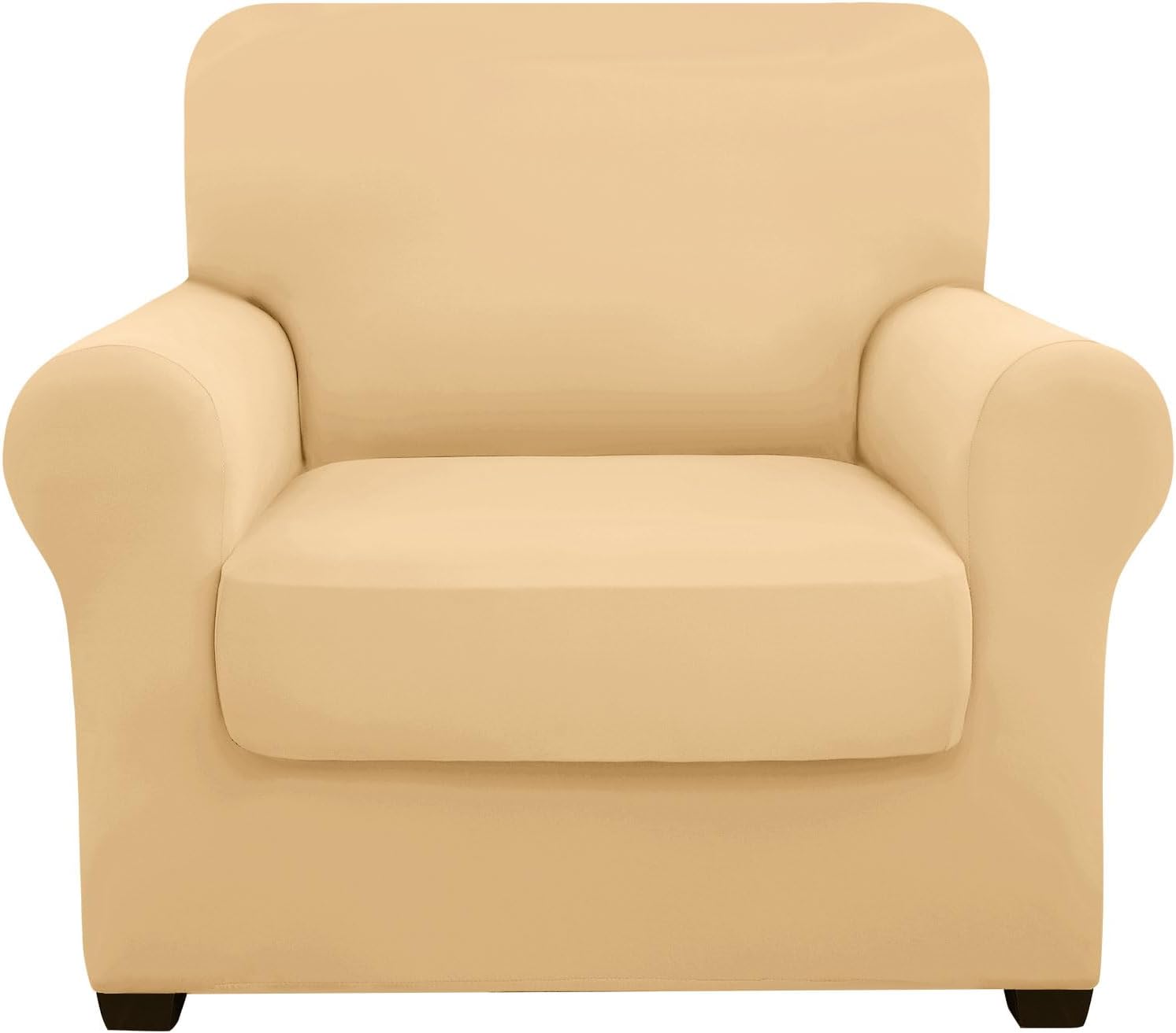 hyha Couch Covers, Chair/Sofa Covers, Floral Pattern, Stretch, Printed, 2 Pieces, Armchair Slipcover, Separate Couch Cushion Slipcover, Furniture Protector for Dogs(Armchair, Paisley Floral)