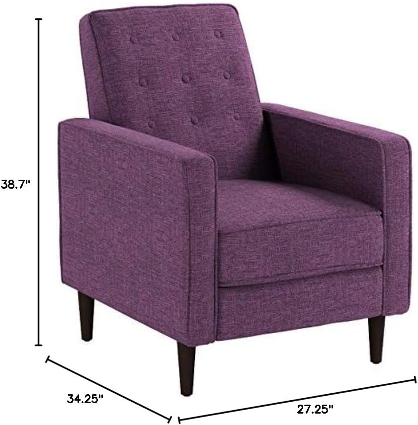 Modern Fabric Recliners, 2-Pcs Set