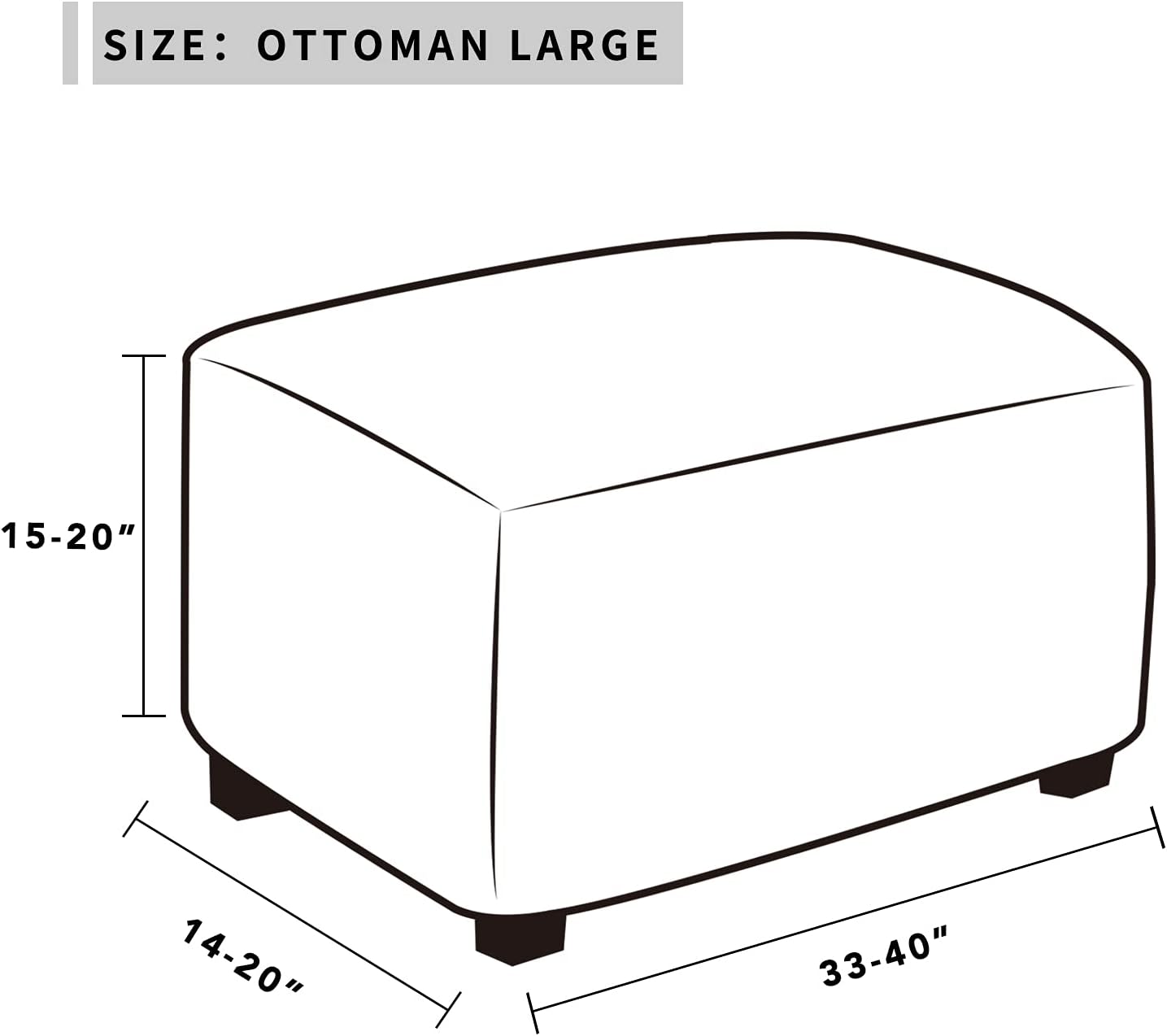 Stretch Ottoman Cover