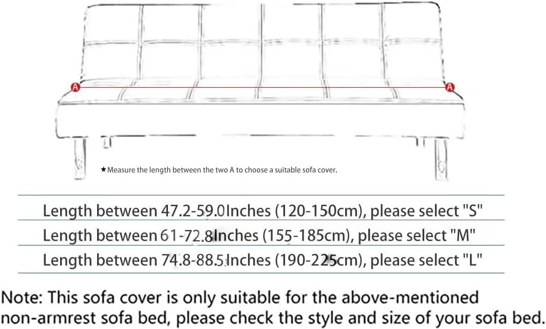 Velvet Armless Futon Slipcover