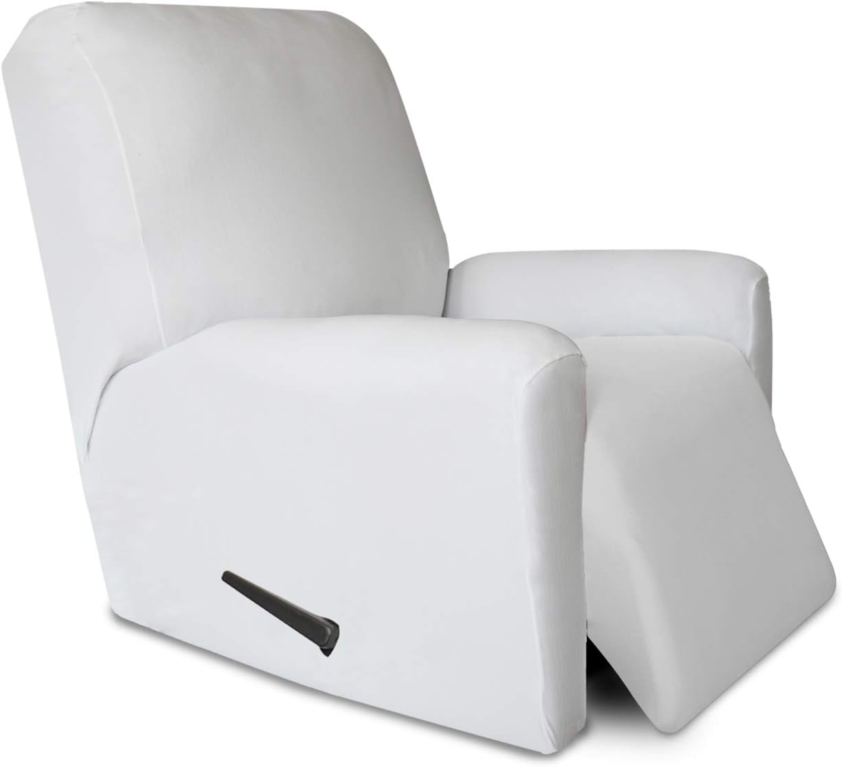 PureFit Super Stretch Chair Sofa Slipcover – Spandex Non Slip Soft Couch Sofa Cover, Washable Furniture Protector with Non Skid Foam and Elastic Bottom for Kids, Pets （Chair, Dark Gray）