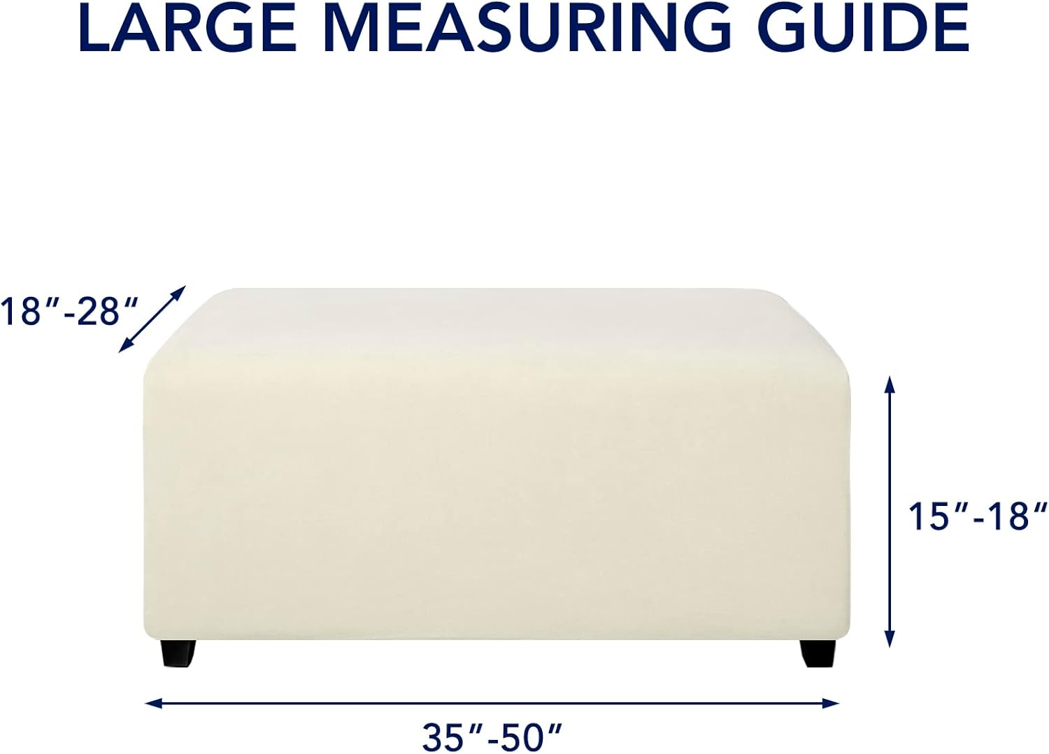 Fit Ottoman Cover Rectangle
