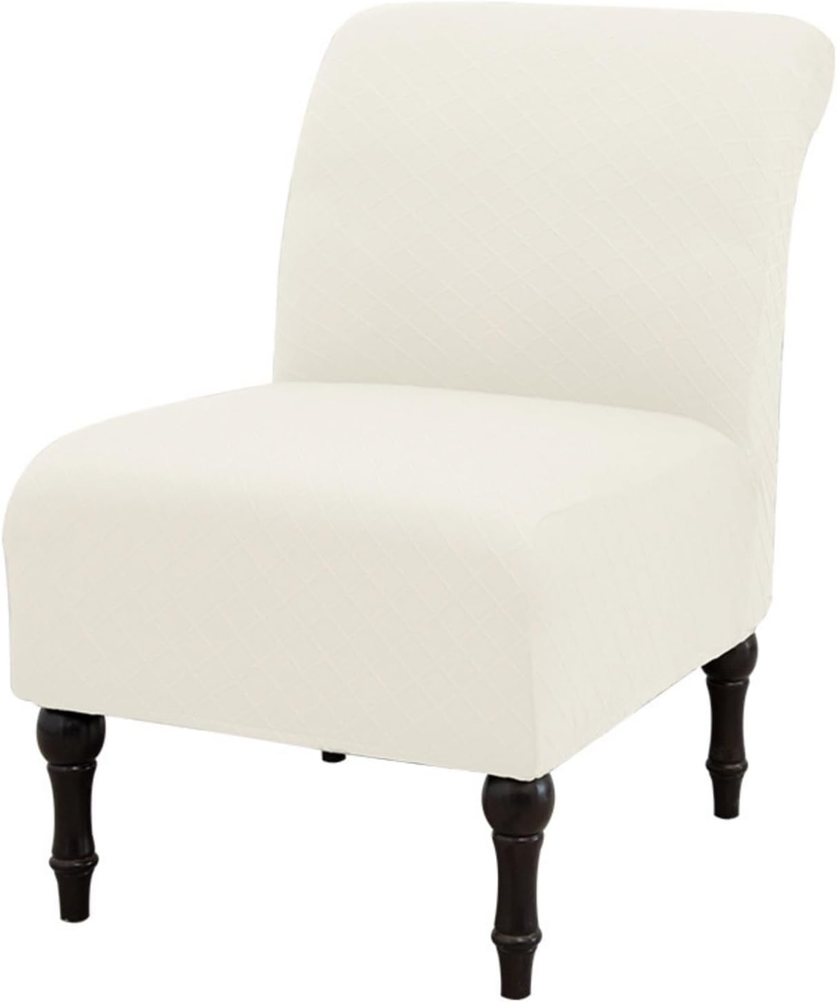 Eco-Ancheng Armless Chair Slipcover Removable Armless Accent Chairs Covers Washable Armless Slipper Chair Slipcover Printed Armless Chair Furniture Protector Covers for Living Dining Room Hotel