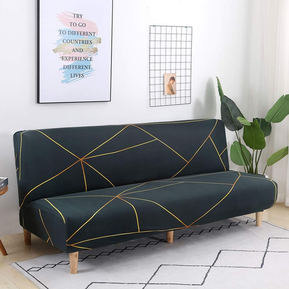 Armless Sofa Cover Futon Slipcover