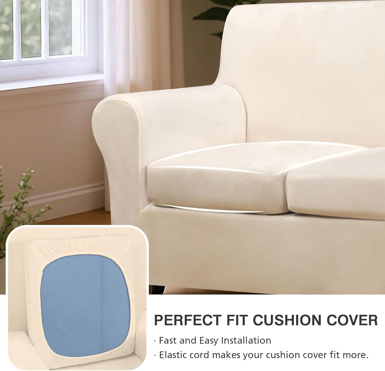 Stretch 4 Pieces Sofa Covers