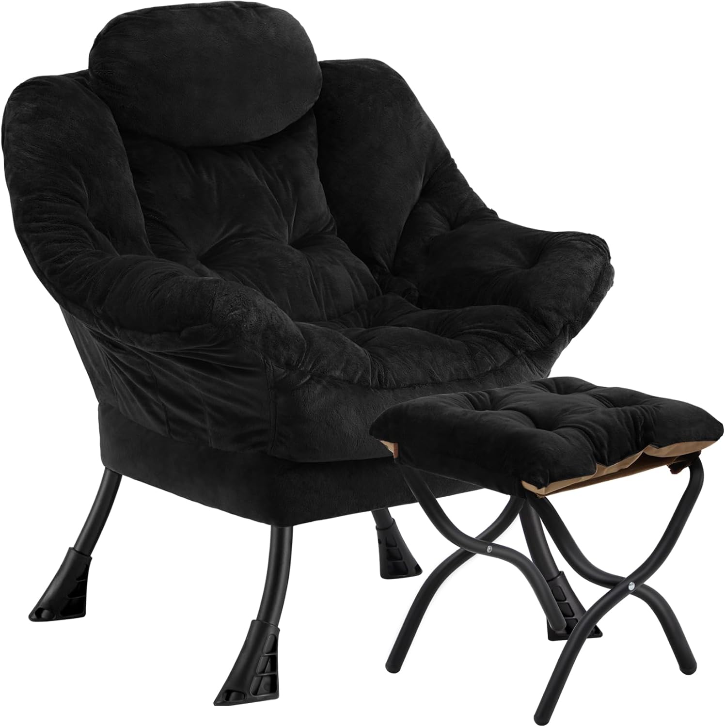 Lazy Chair with Folding Ottoman