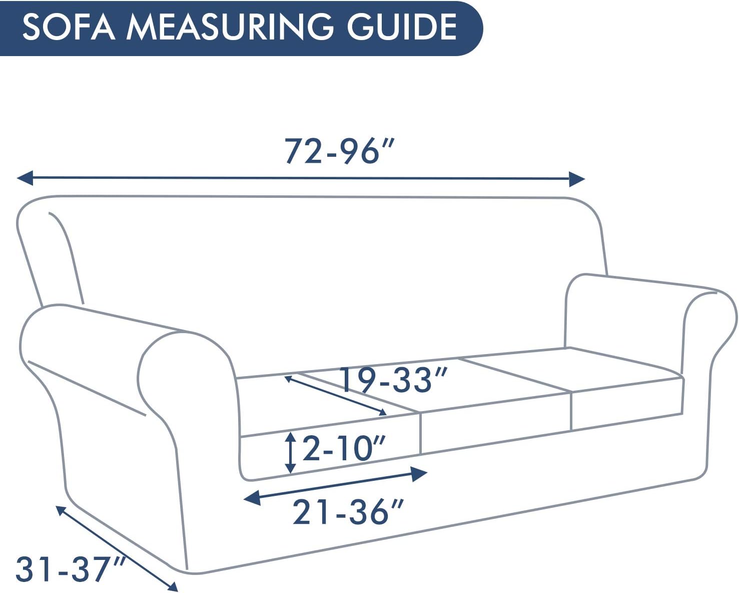 hyha Couch Covers, Chair/Sofa Covers, Floral Pattern, Stretch, Printed, 2 Pieces, Armchair Slipcover, Separate Couch Cushion Slipcover, Furniture Protector for Dogs(Armchair, Paisley Floral)