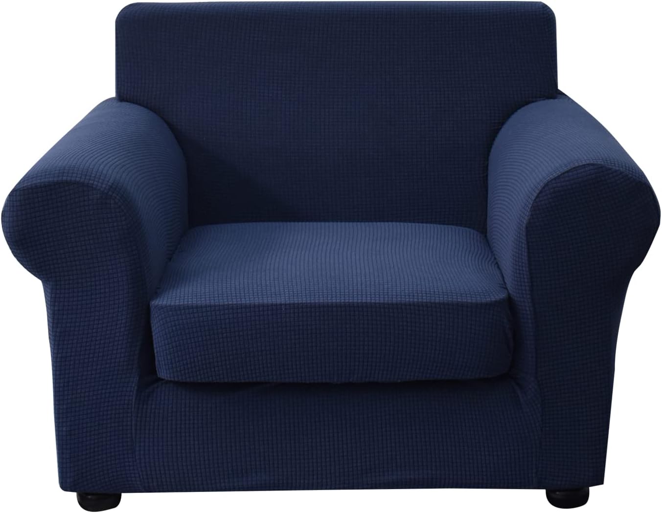 KRFOONN 2 Piece Chair Covers Printed Sofa Covers Couch Covers Washable Armchair Sofa Couch Slipcover Furniture Protector with Elastic Bottom for Living Room (Armchair, 23), Small