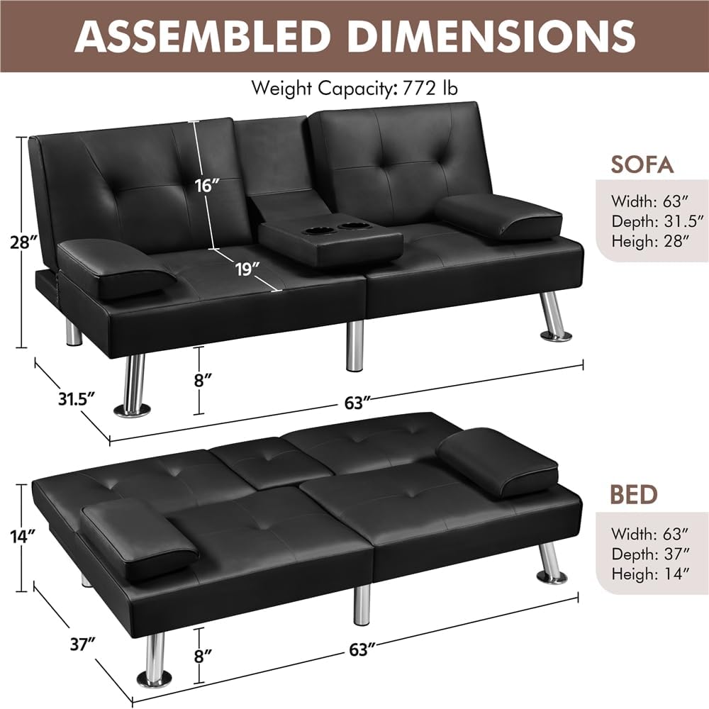 Convertible Sofa Bed Adjustable