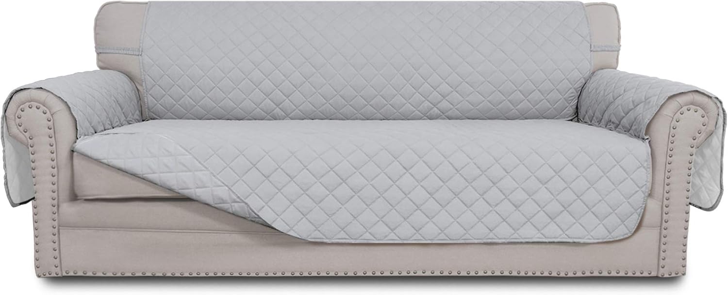 Easy-Going Reversible Couch Cover for 3 Cushion Couch Sofa