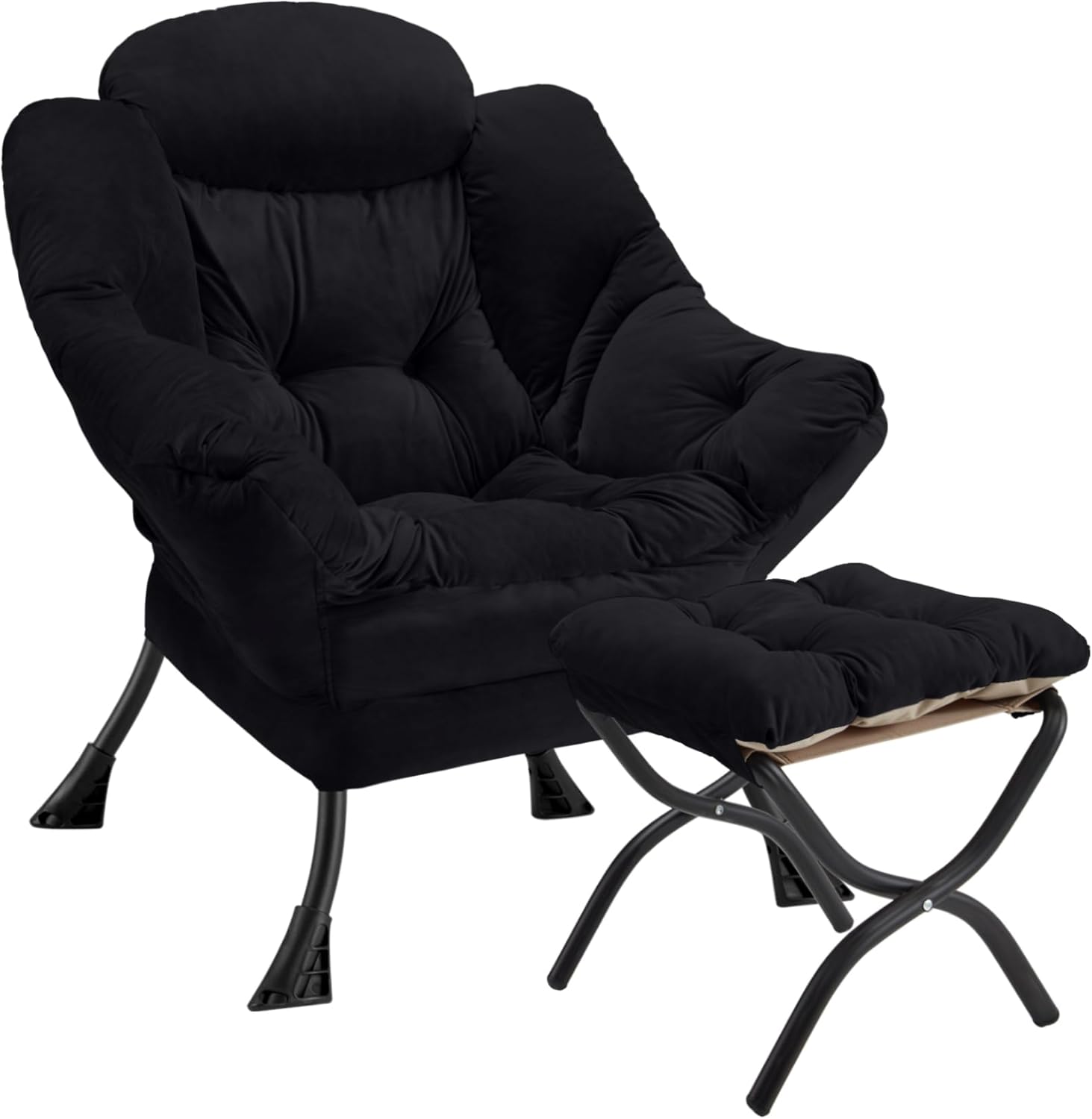 Lazy Chair with Folding Ottoman
