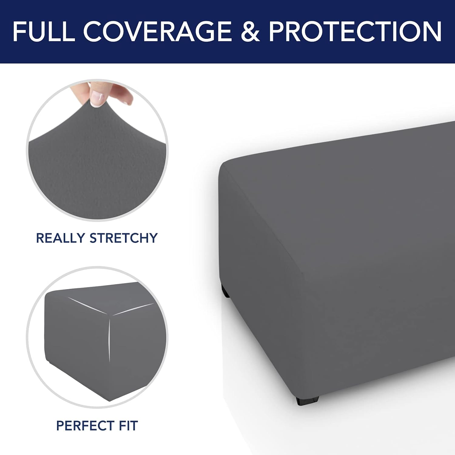 Fit Ottoman Cover Rectangle