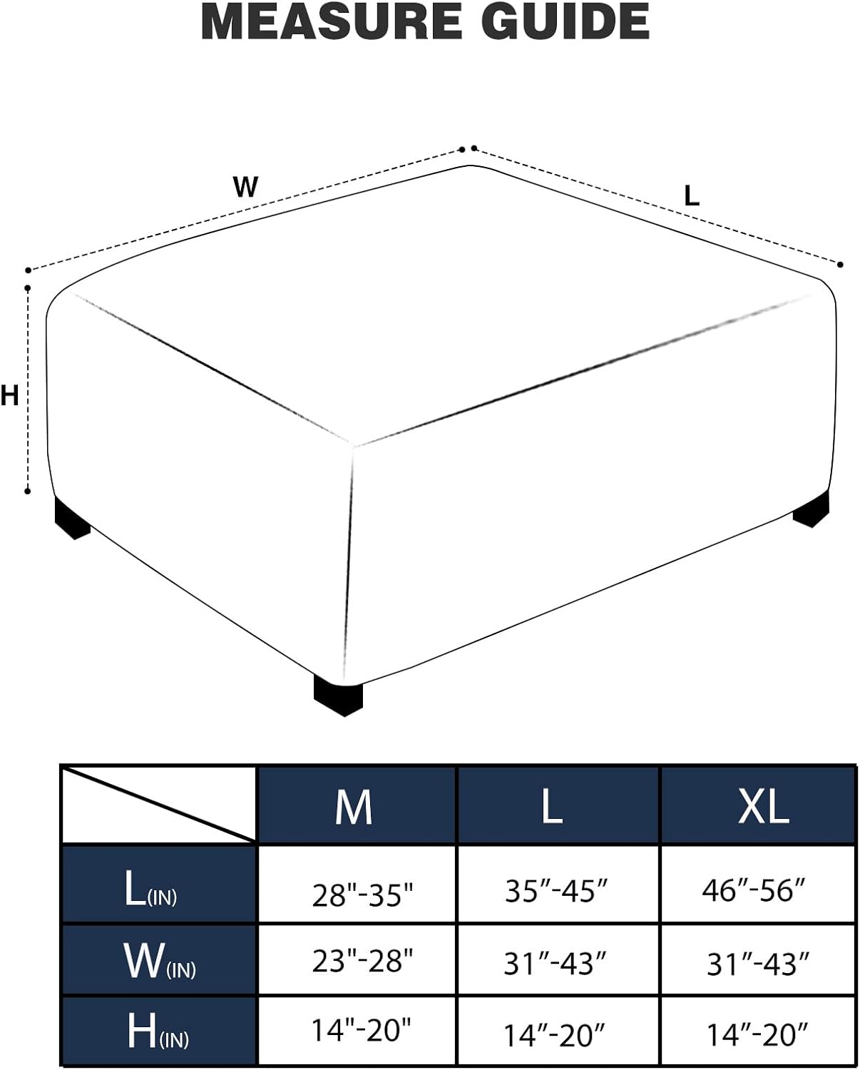 Square Ottoman Cover