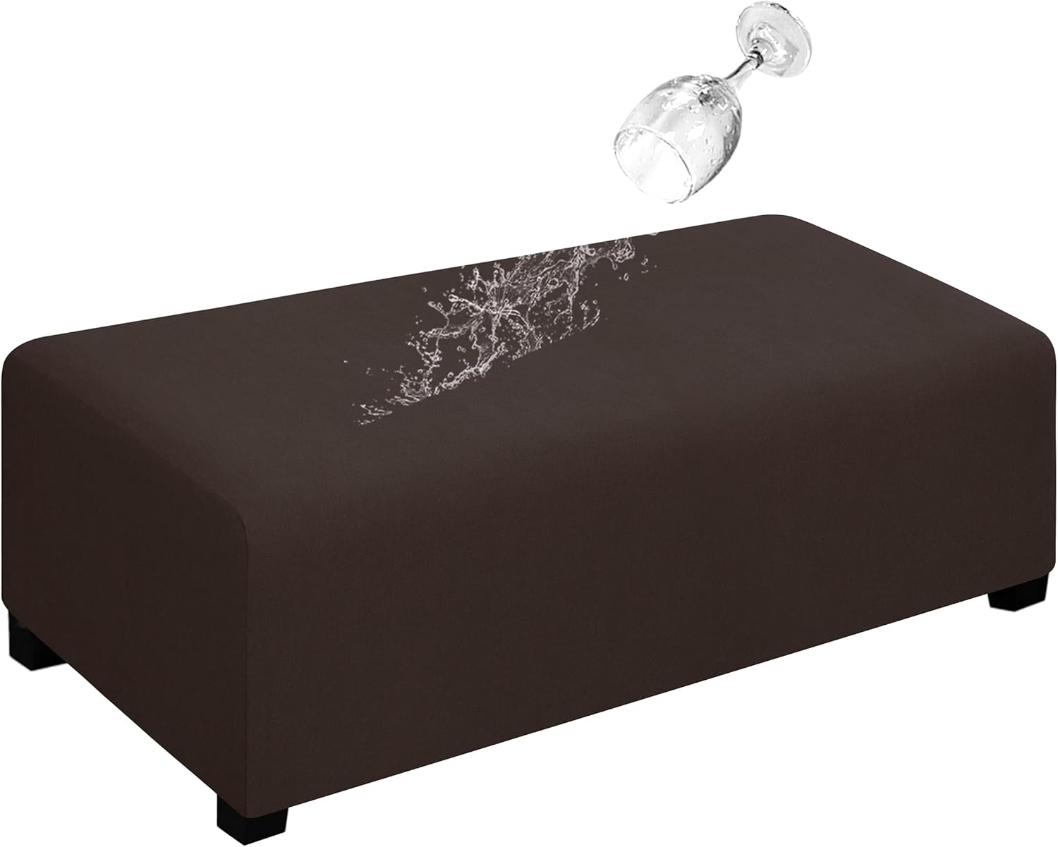 Dual Waterproof Stretch Ottoman Cover