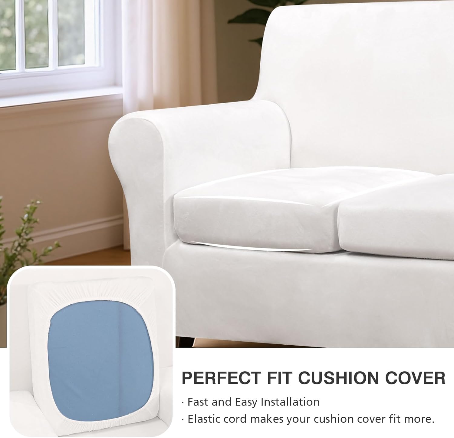 Stretch 4 Pieces Sofa Covers