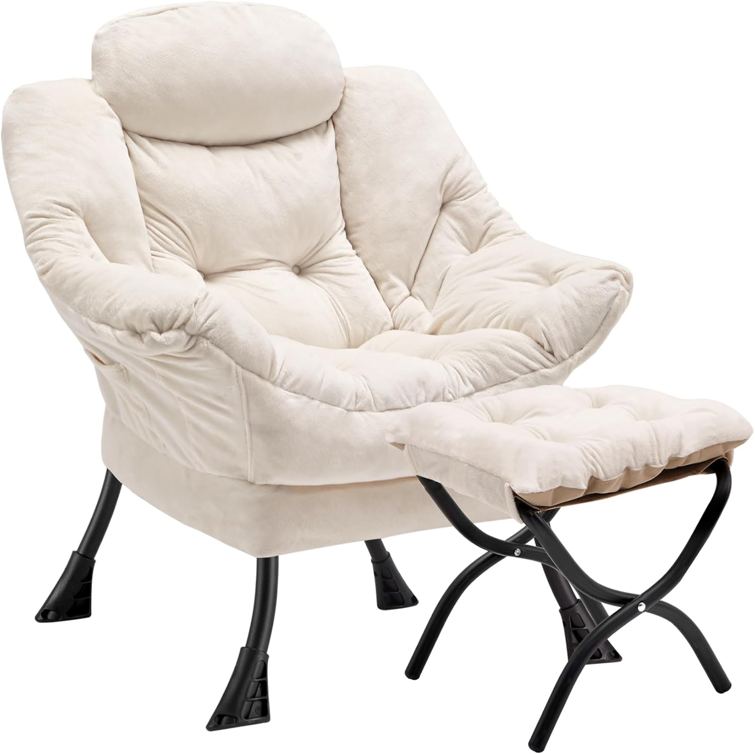 Lazy Chair with Folding Ottoman