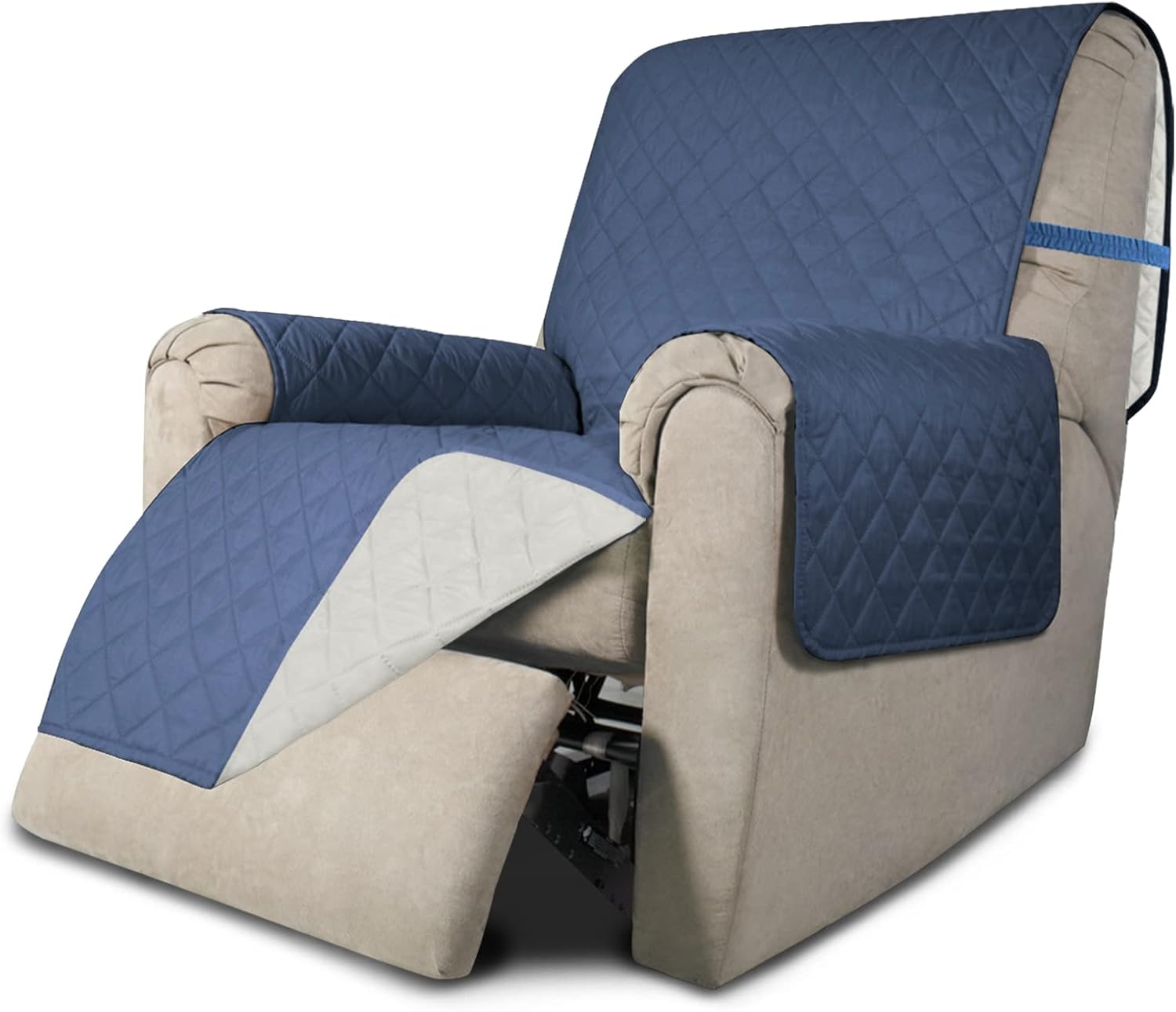 Easy-Going Reversible Couch Cover for 3 Cushion Couch Sofa