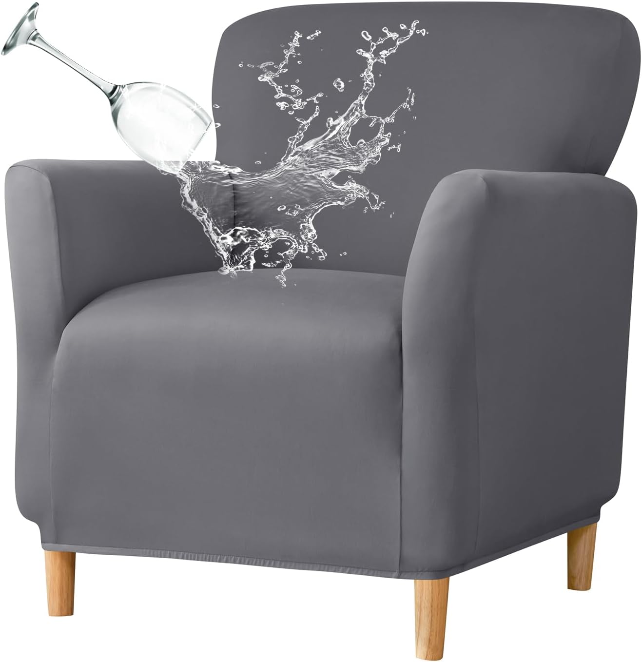 Printed Banquet Armchair Slipcovers Soft Chair Covers Armchair 1-Piece Stretch Chair Covers for Living Room Nonslip Outdoor Armchair Slipcover Kids Pets Friendly Furniture Protector,01