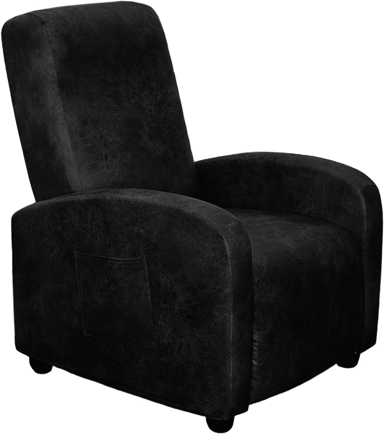 Leather Like Recliner Chair Covers Heavy Duty, 4 Pieces Lazy Boy Recliner Cover for Recliner Chair, Leather Cover for Recliner slipcovers Washable for Pets (Dark Brown)