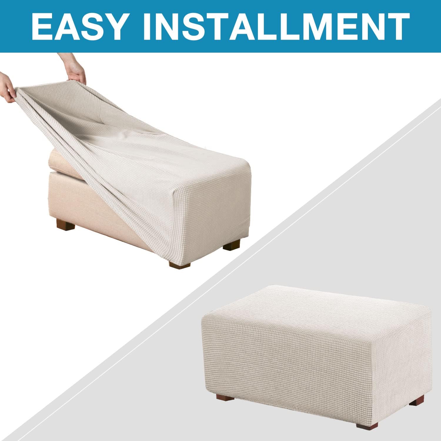 Square Ottoman Slipcovers