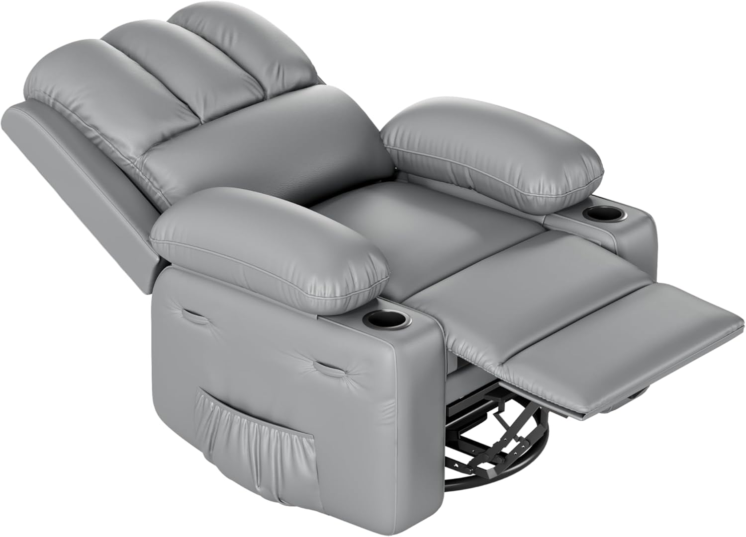Leather Recliner Chair, Manual Recliner