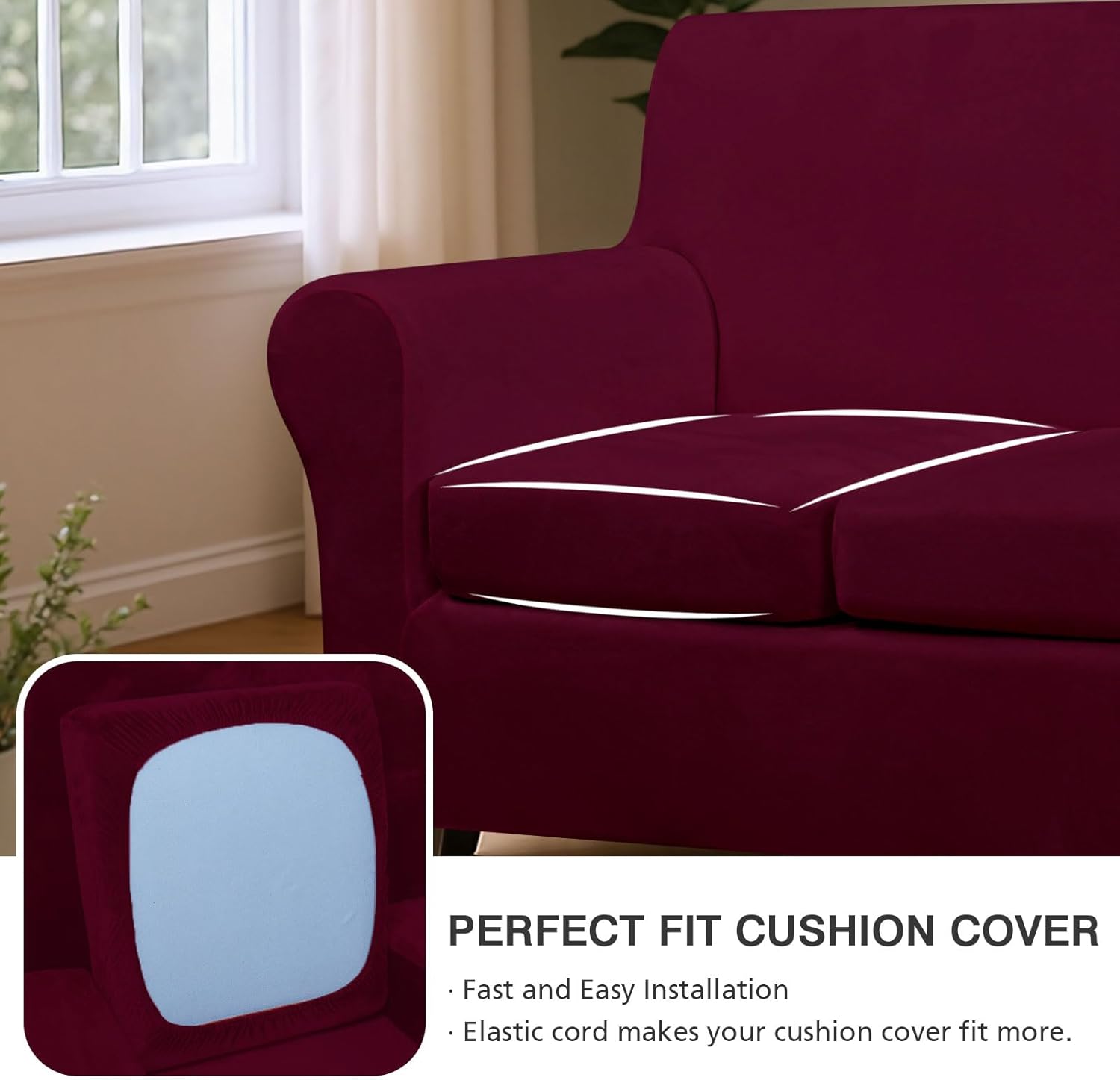 Stretch 4 Pieces Sofa Covers