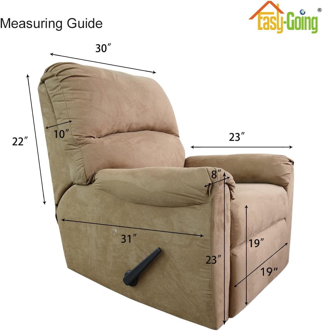 Easy-Going Reversible Couch Cover for 3 Cushion Couch Sofa