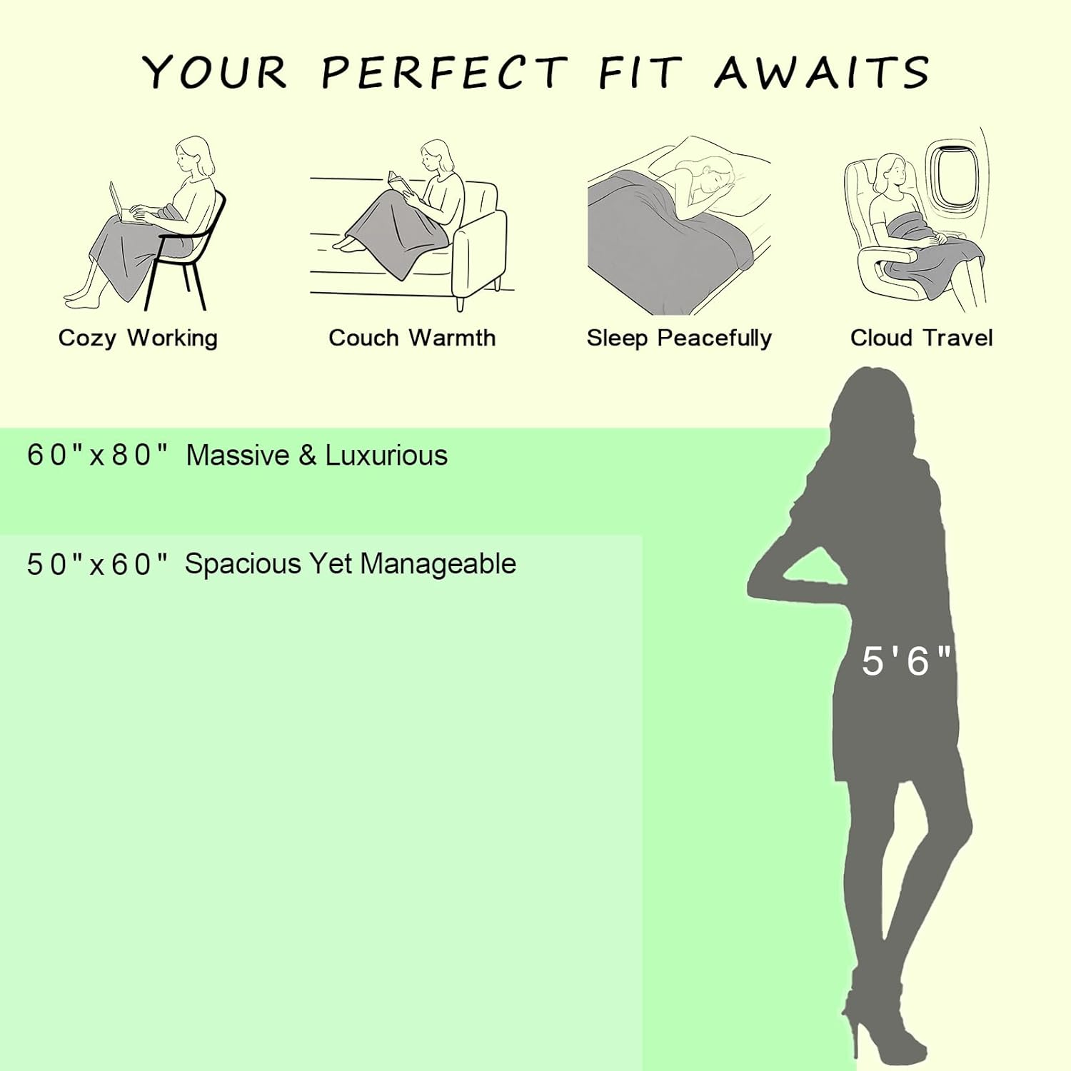 Check Knit Throw Blanket