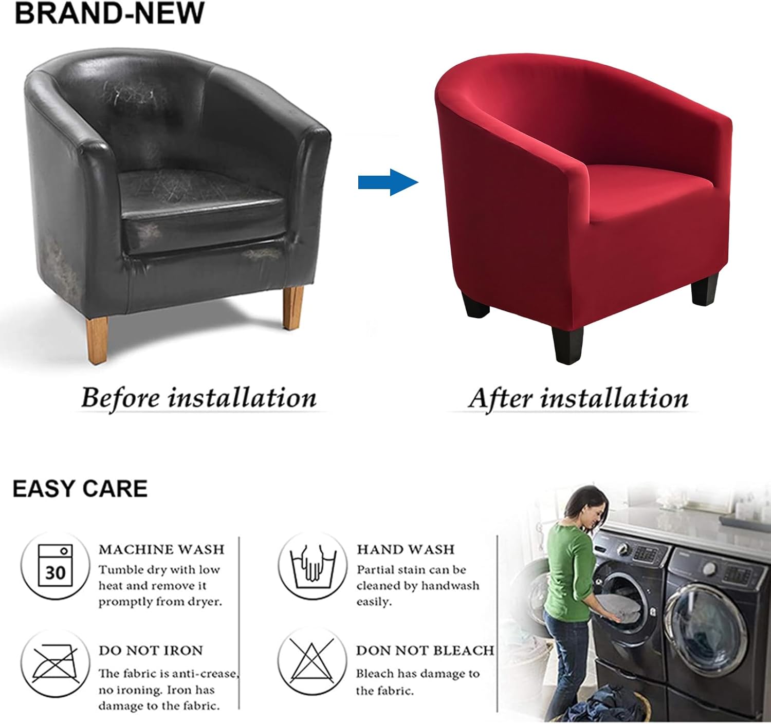 Club Chair Slipcover