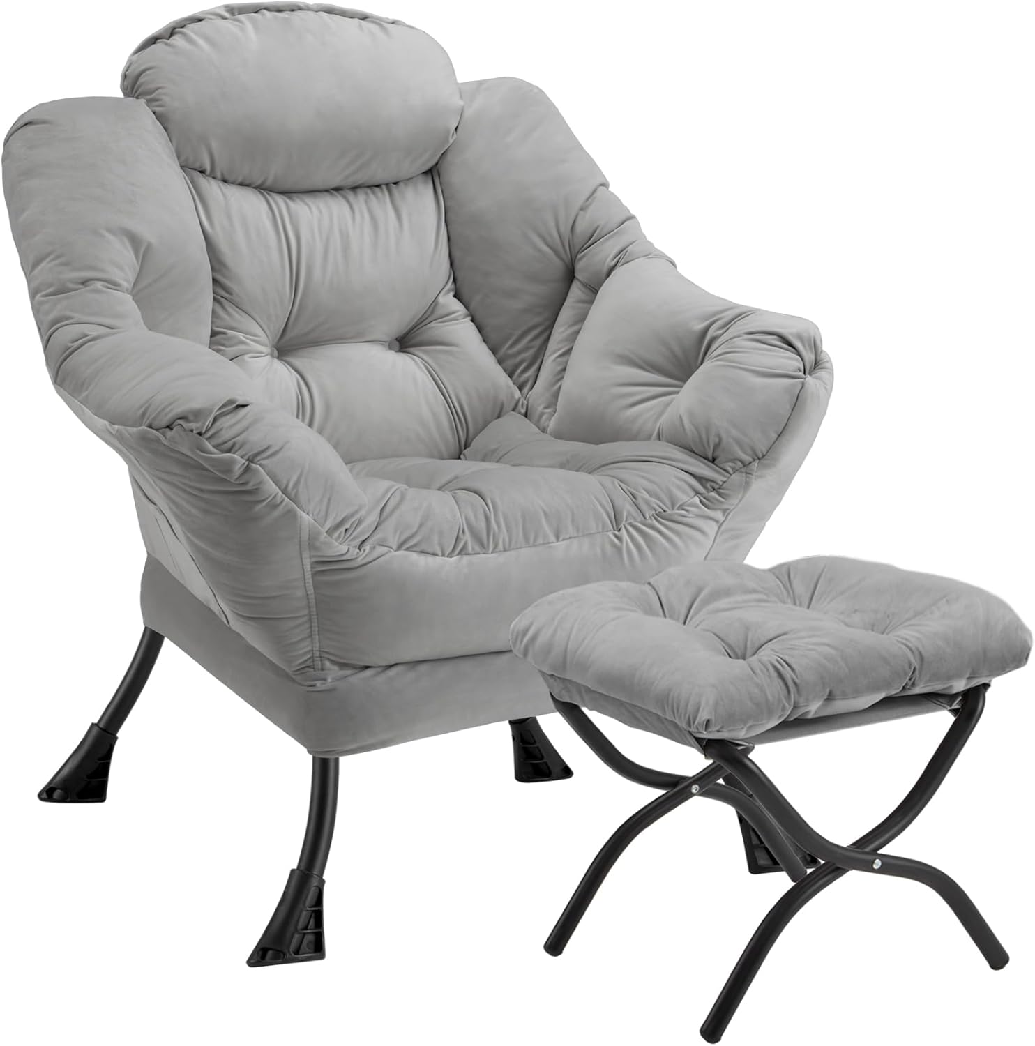Lazy Chair with Folding Ottoman