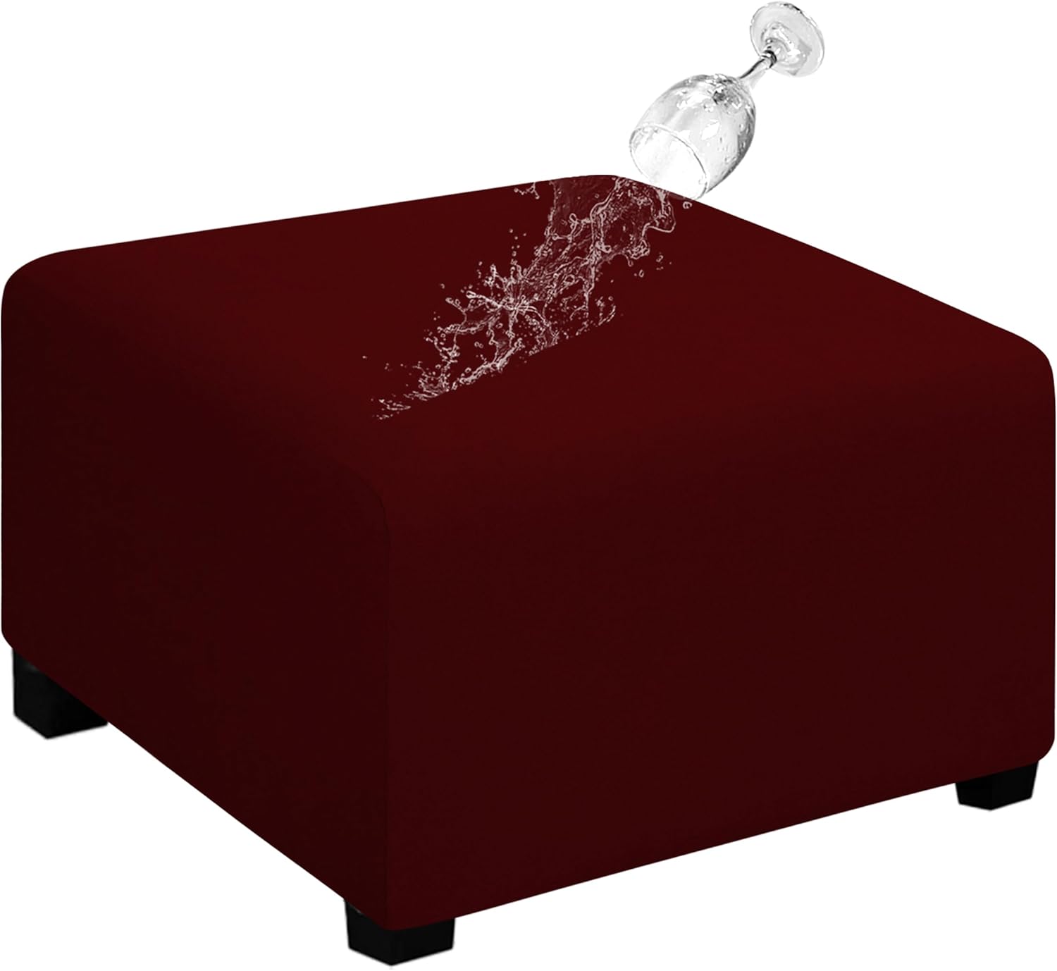 Dual Waterproof Stretch Ottoman Cover