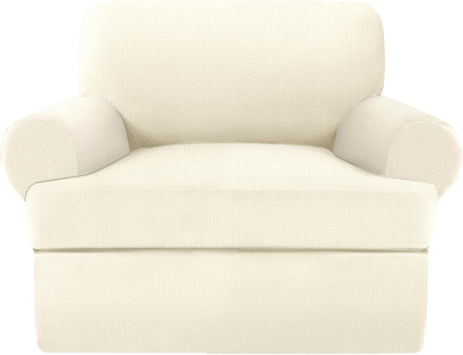 2 Pieces T Cushion Chair Covers