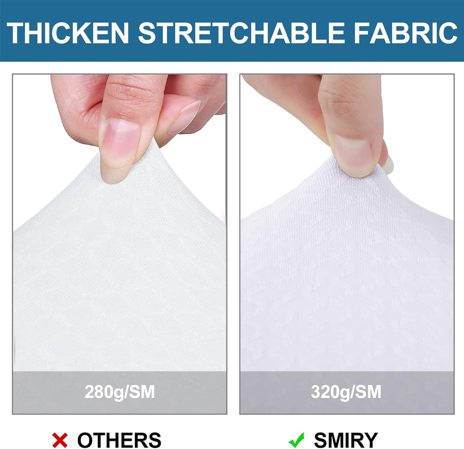 Smiry Waterproof Seat Covers for Dining Room Chairs Set of 4, Stretch Jacquard Removable Washable Chair Seat Slipcovers Protector, No Rear Covers, Beige