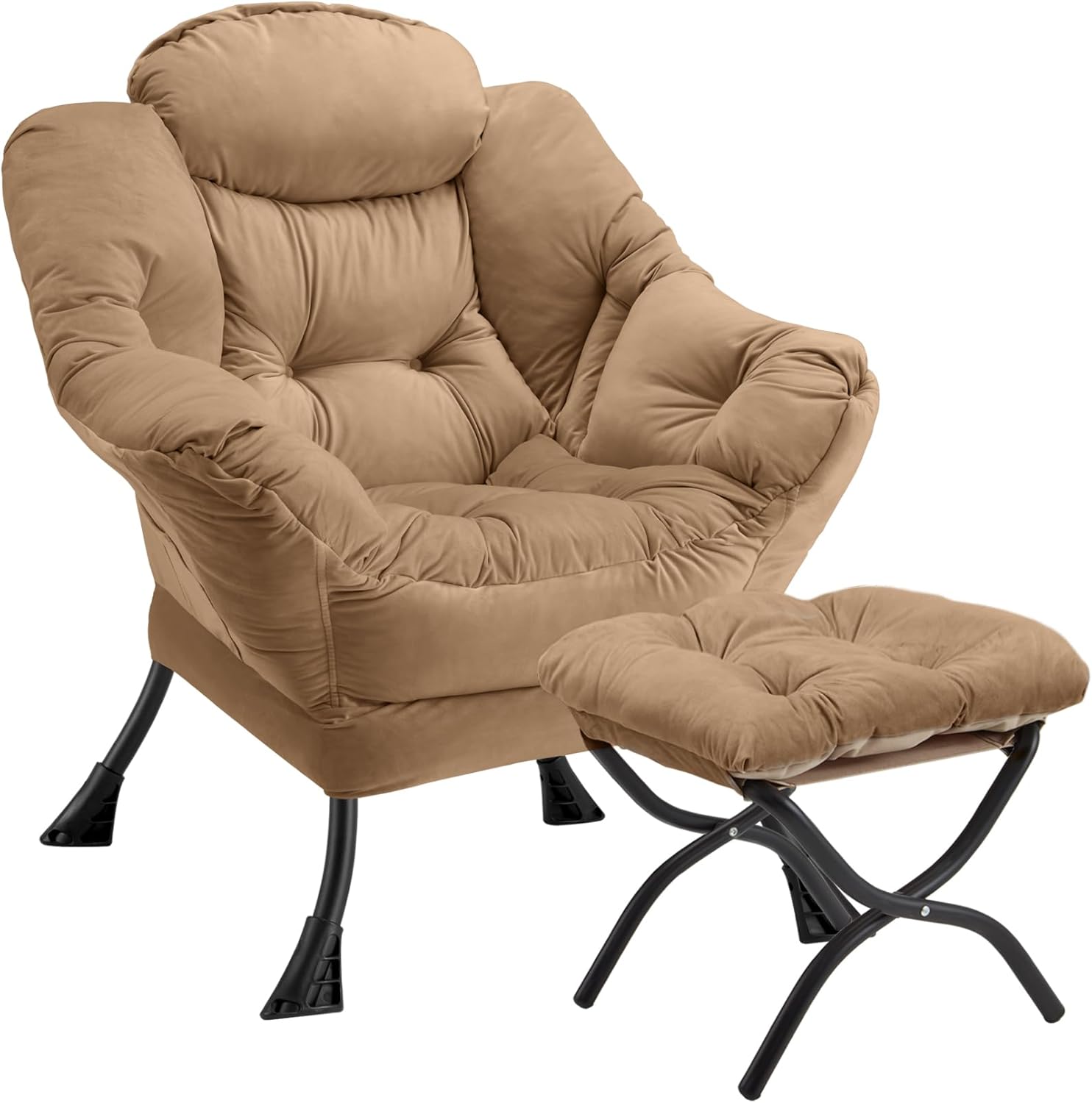 Lazy Chair with Folding Ottoman